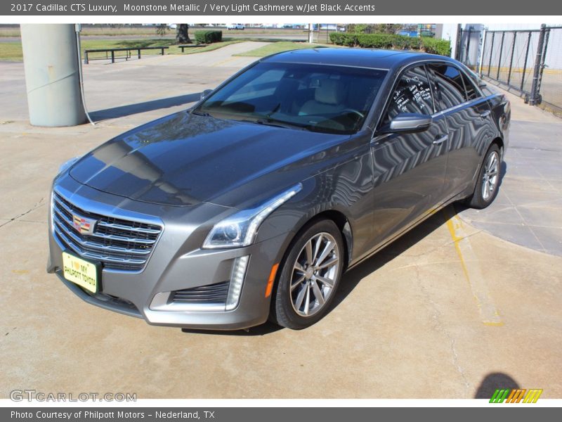 Moonstone Metallic / Very Light Cashmere w/Jet Black Accents 2017 Cadillac CTS Luxury