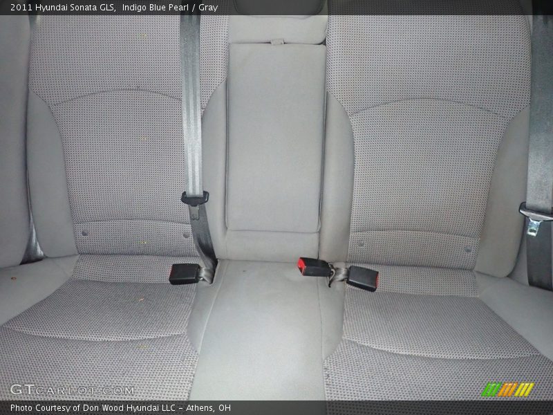 Indigo Blue Pearl / Gray 2011 Hyundai Sonata GLS