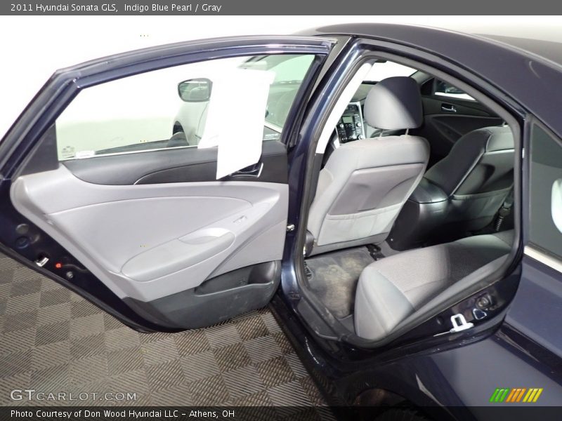 Indigo Blue Pearl / Gray 2011 Hyundai Sonata GLS