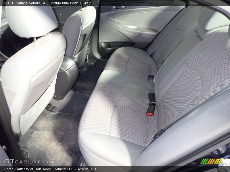 Indigo Blue Pearl / Gray 2011 Hyundai Sonata GLS