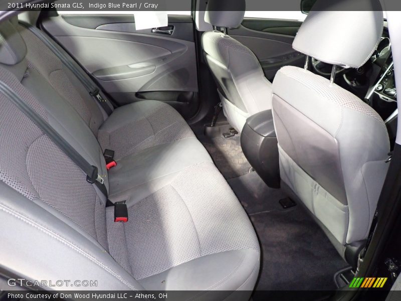Indigo Blue Pearl / Gray 2011 Hyundai Sonata GLS