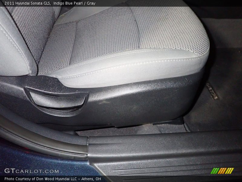 Indigo Blue Pearl / Gray 2011 Hyundai Sonata GLS