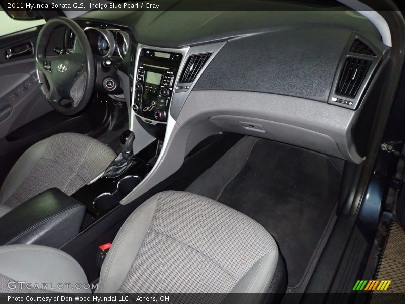 Indigo Blue Pearl / Gray 2011 Hyundai Sonata GLS