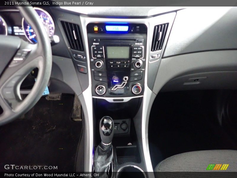 Indigo Blue Pearl / Gray 2011 Hyundai Sonata GLS
