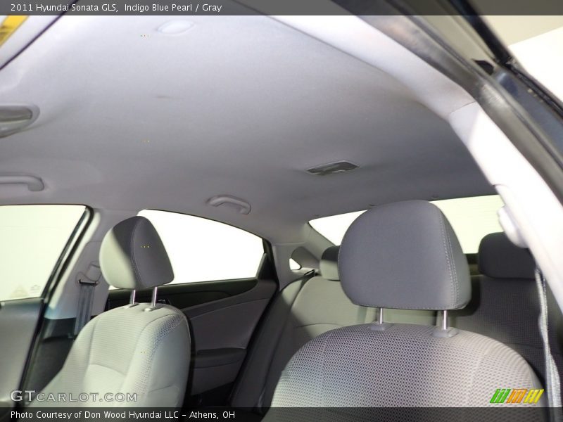 Indigo Blue Pearl / Gray 2011 Hyundai Sonata GLS