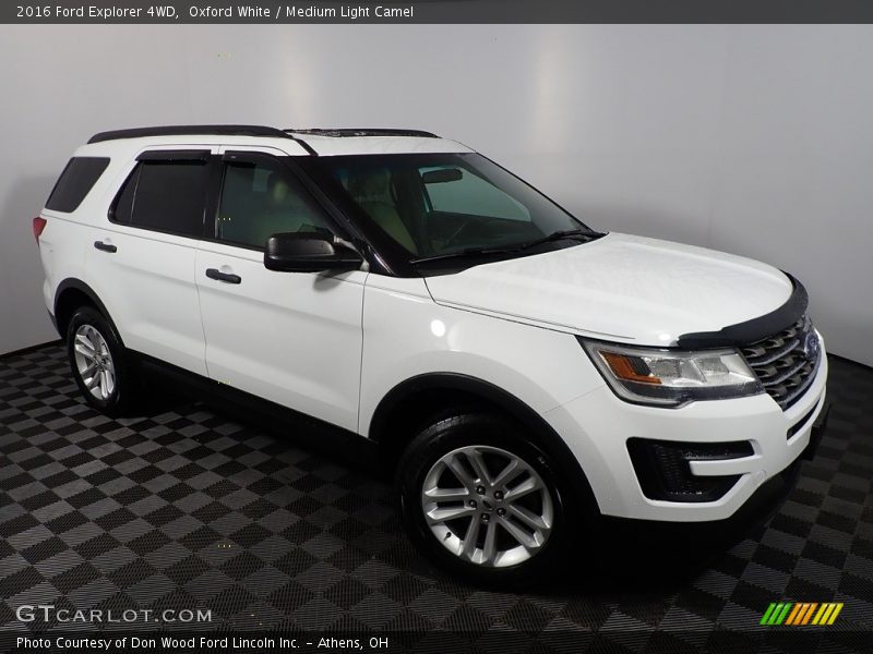 Oxford White / Medium Light Camel 2016 Ford Explorer 4WD