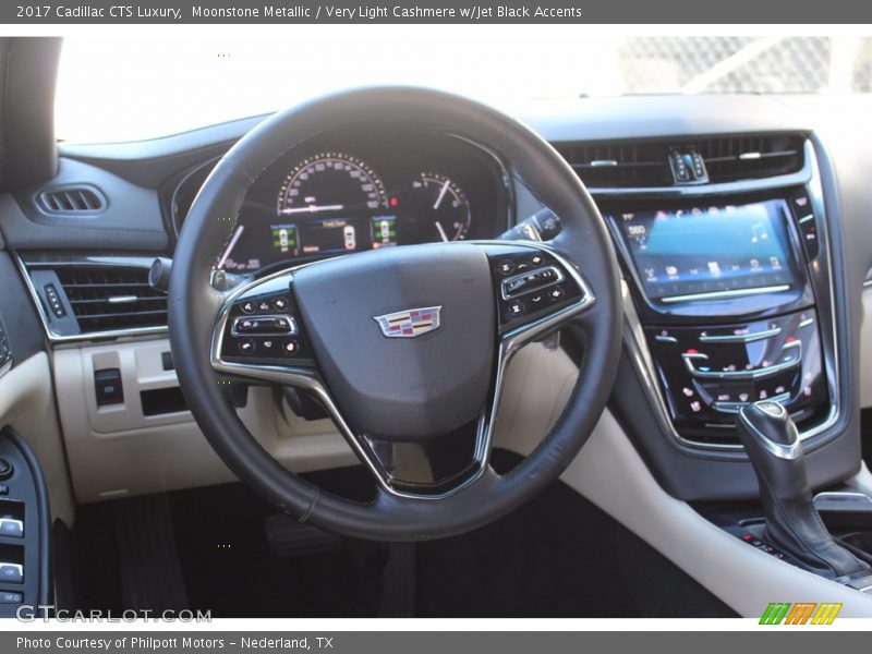 Moonstone Metallic / Very Light Cashmere w/Jet Black Accents 2017 Cadillac CTS Luxury