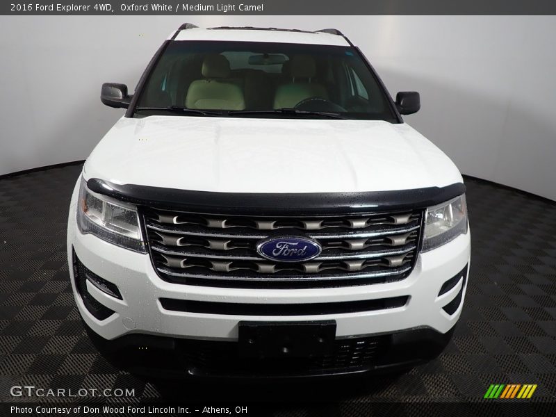 Oxford White / Medium Light Camel 2016 Ford Explorer 4WD