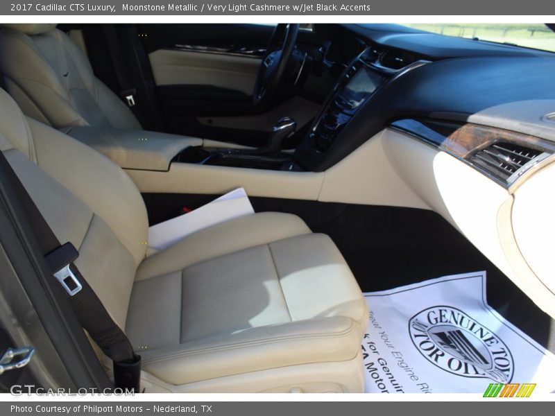 Moonstone Metallic / Very Light Cashmere w/Jet Black Accents 2017 Cadillac CTS Luxury