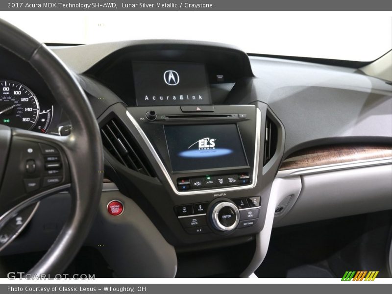 Lunar Silver Metallic / Graystone 2017 Acura MDX Technology SH-AWD