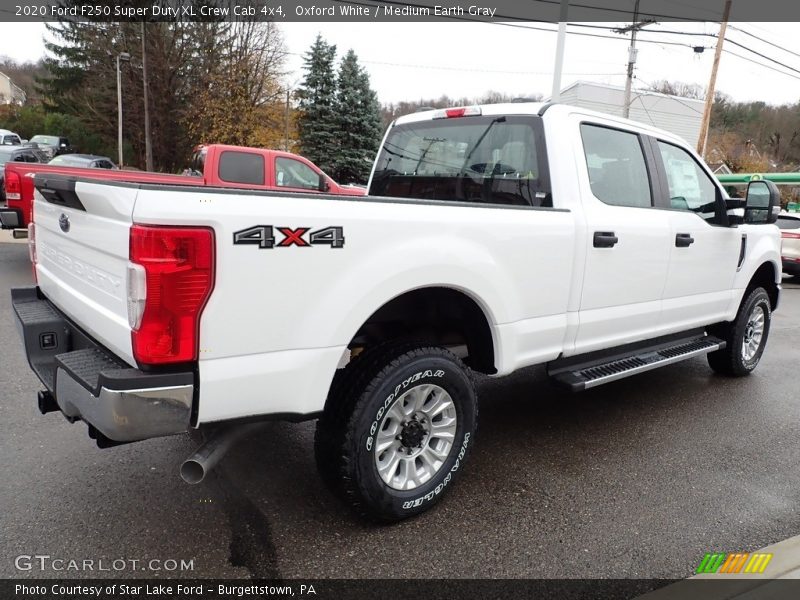 Oxford White / Medium Earth Gray 2020 Ford F250 Super Duty XL Crew Cab 4x4