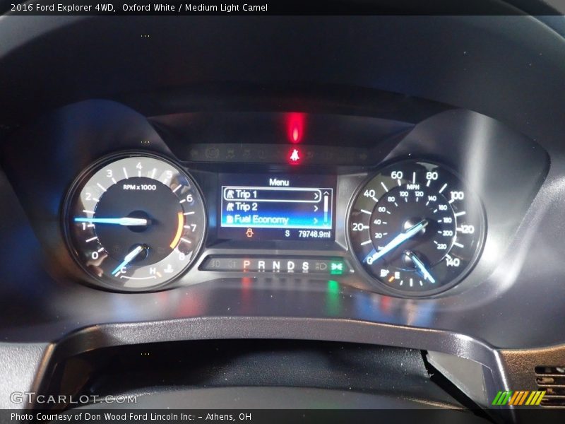 Oxford White / Medium Light Camel 2016 Ford Explorer 4WD