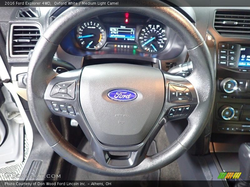 Oxford White / Medium Light Camel 2016 Ford Explorer 4WD