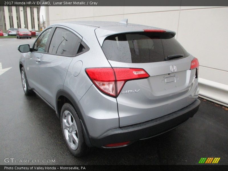 Lunar Silver Metallic / Gray 2017 Honda HR-V EX AWD