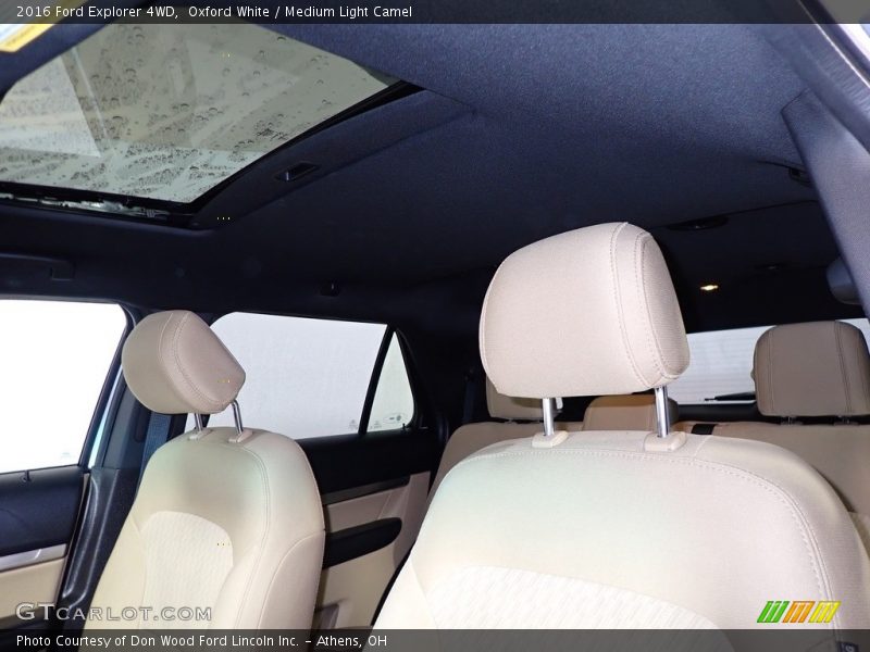 Oxford White / Medium Light Camel 2016 Ford Explorer 4WD