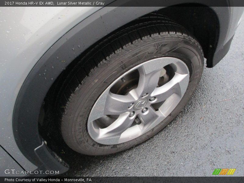 Lunar Silver Metallic / Gray 2017 Honda HR-V EX AWD