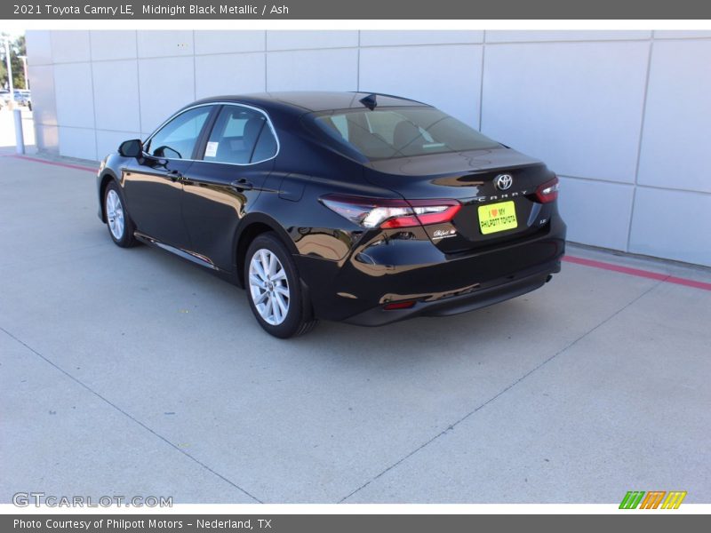 Midnight Black Metallic / Ash 2021 Toyota Camry LE