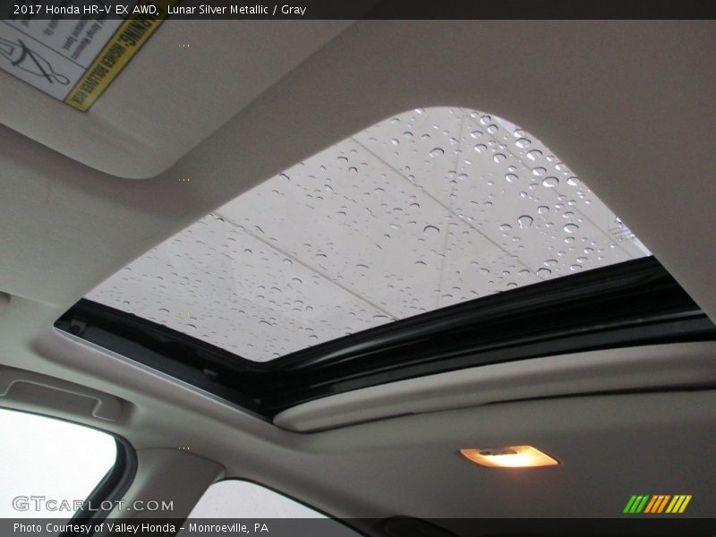 Lunar Silver Metallic / Gray 2017 Honda HR-V EX AWD