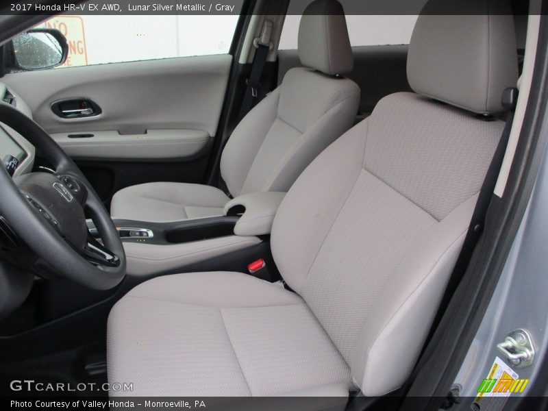 Lunar Silver Metallic / Gray 2017 Honda HR-V EX AWD