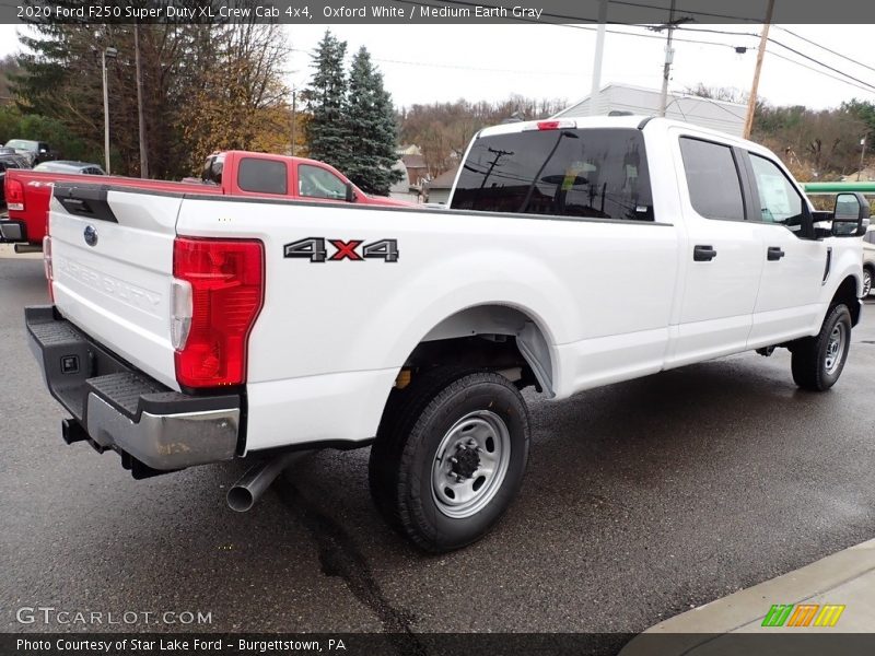 Oxford White / Medium Earth Gray 2020 Ford F250 Super Duty XL Crew Cab 4x4