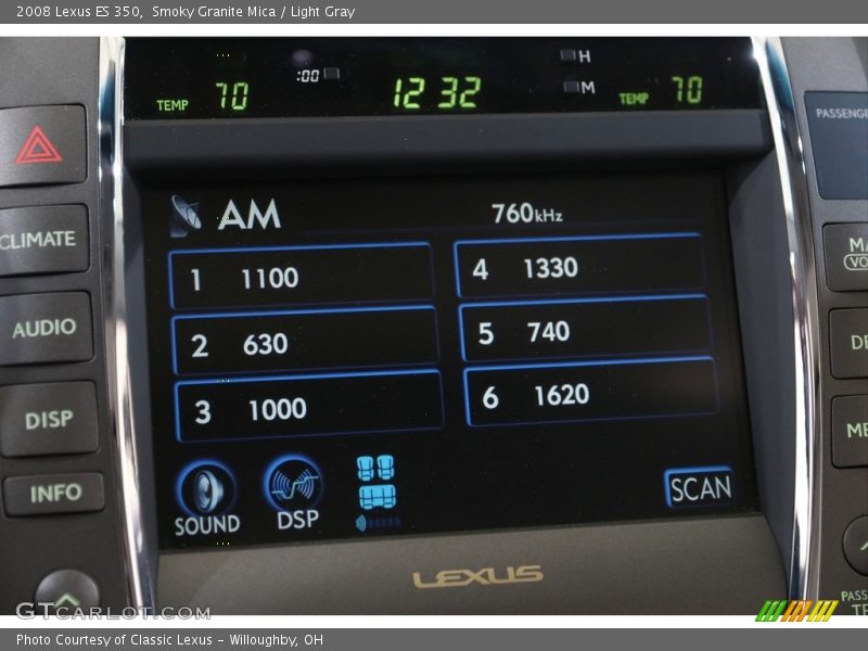 Smoky Granite Mica / Light Gray 2008 Lexus ES 350