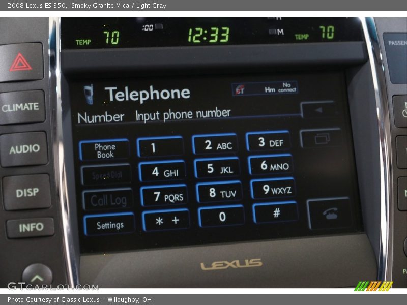 Smoky Granite Mica / Light Gray 2008 Lexus ES 350