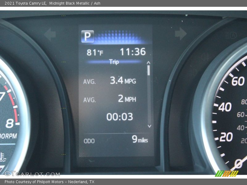 Midnight Black Metallic / Ash 2021 Toyota Camry LE