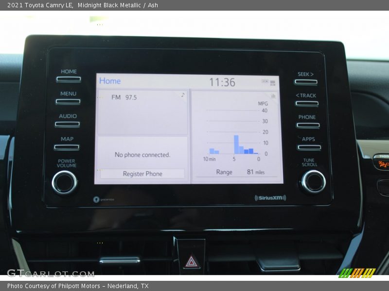 Midnight Black Metallic / Ash 2021 Toyota Camry LE