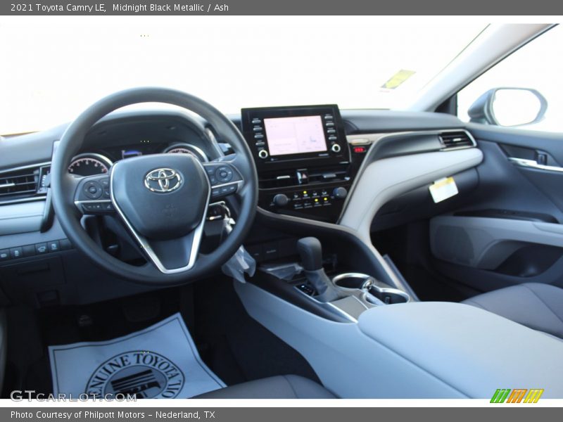 Dashboard of 2021 Camry LE