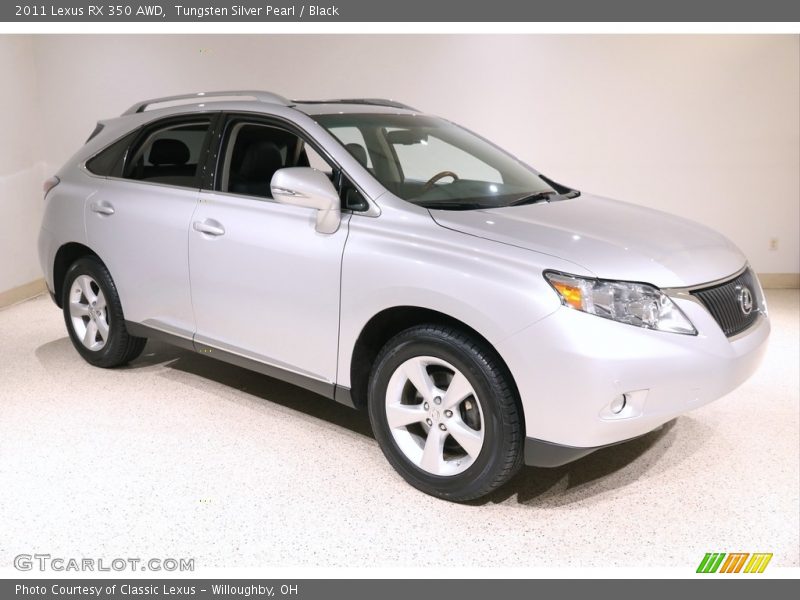 Tungsten Silver Pearl / Black 2011 Lexus RX 350 AWD