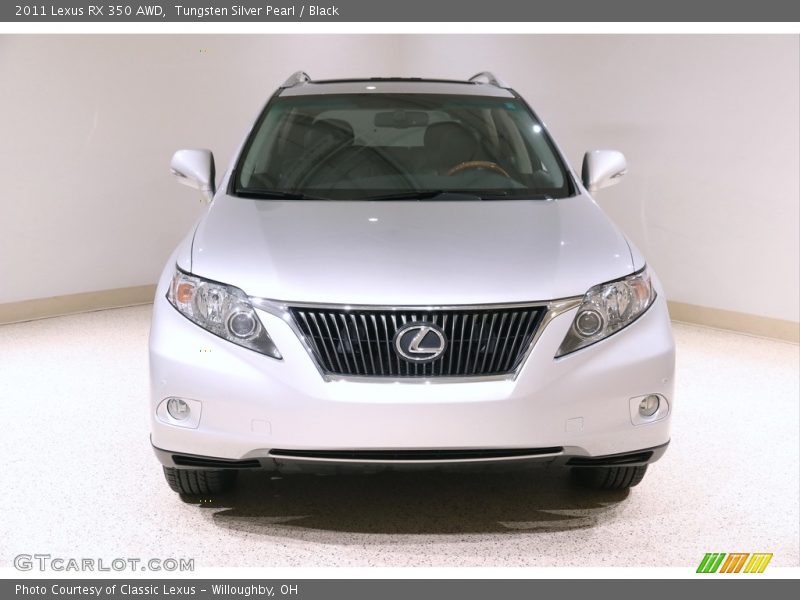 Tungsten Silver Pearl / Black 2011 Lexus RX 350 AWD