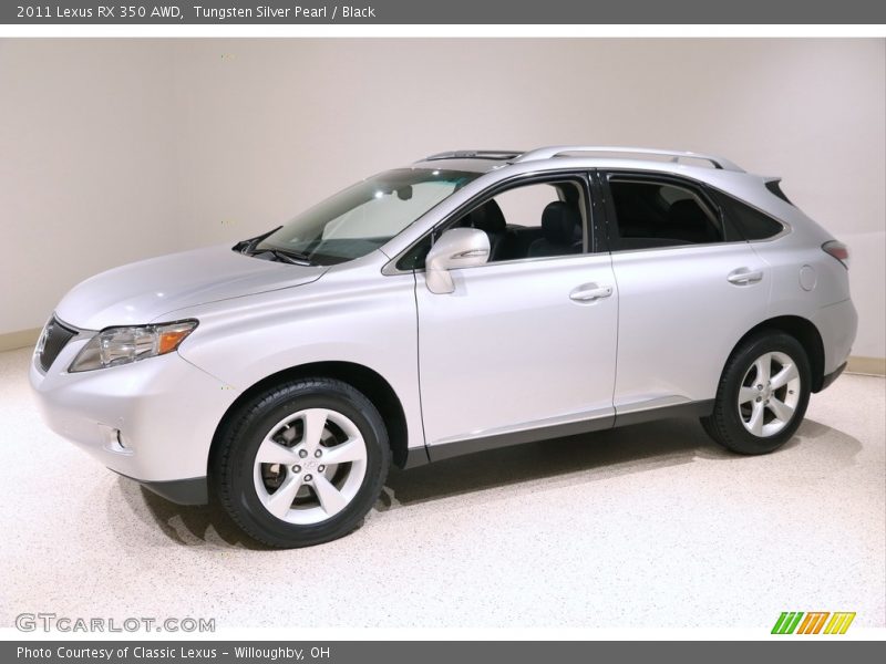 Tungsten Silver Pearl / Black 2011 Lexus RX 350 AWD