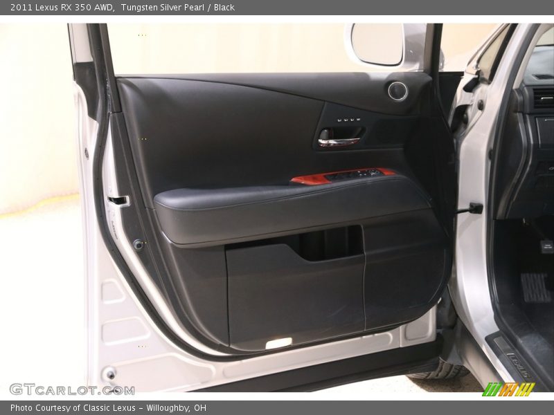 Tungsten Silver Pearl / Black 2011 Lexus RX 350 AWD