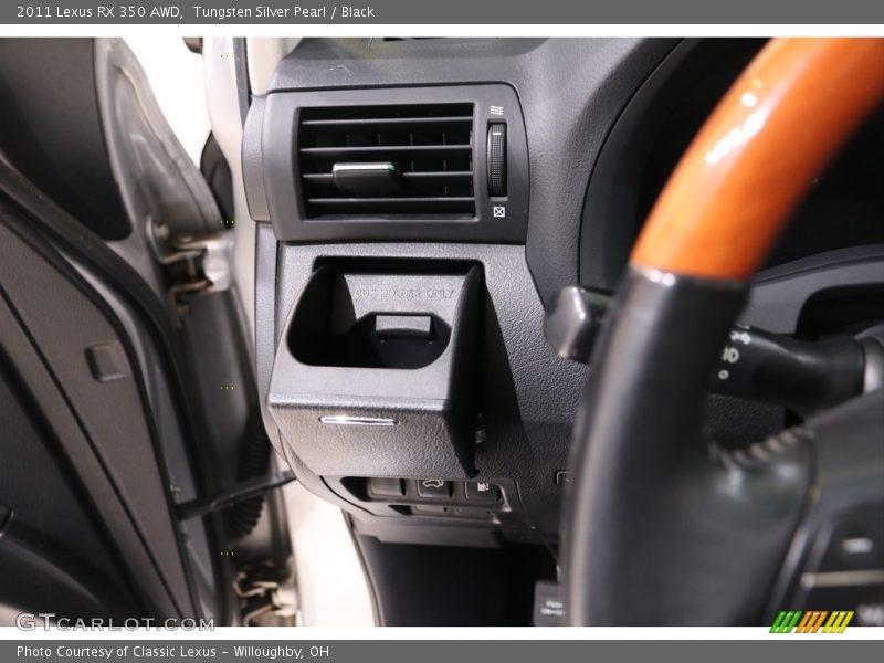 Tungsten Silver Pearl / Black 2011 Lexus RX 350 AWD