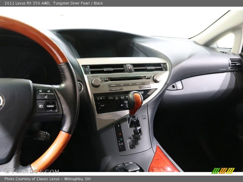 Tungsten Silver Pearl / Black 2011 Lexus RX 350 AWD