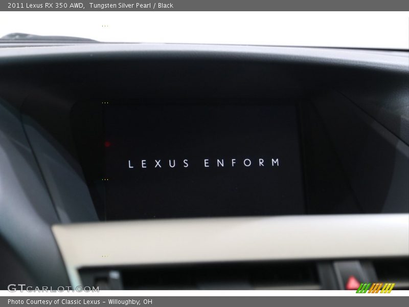 Tungsten Silver Pearl / Black 2011 Lexus RX 350 AWD