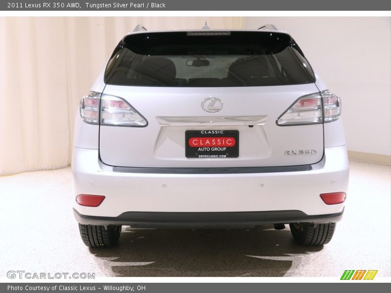 Tungsten Silver Pearl / Black 2011 Lexus RX 350 AWD