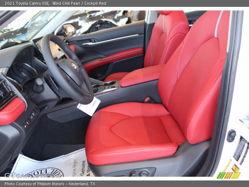  2021 Camry XSE Cockpit Red Interior