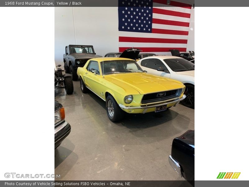 Yellow / Black 1968 Ford Mustang Coupe