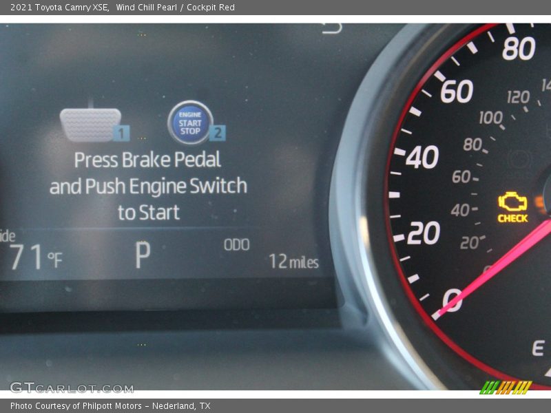 Wind Chill Pearl / Cockpit Red 2021 Toyota Camry XSE
