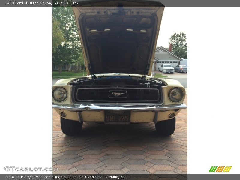 Yellow / Black 1968 Ford Mustang Coupe