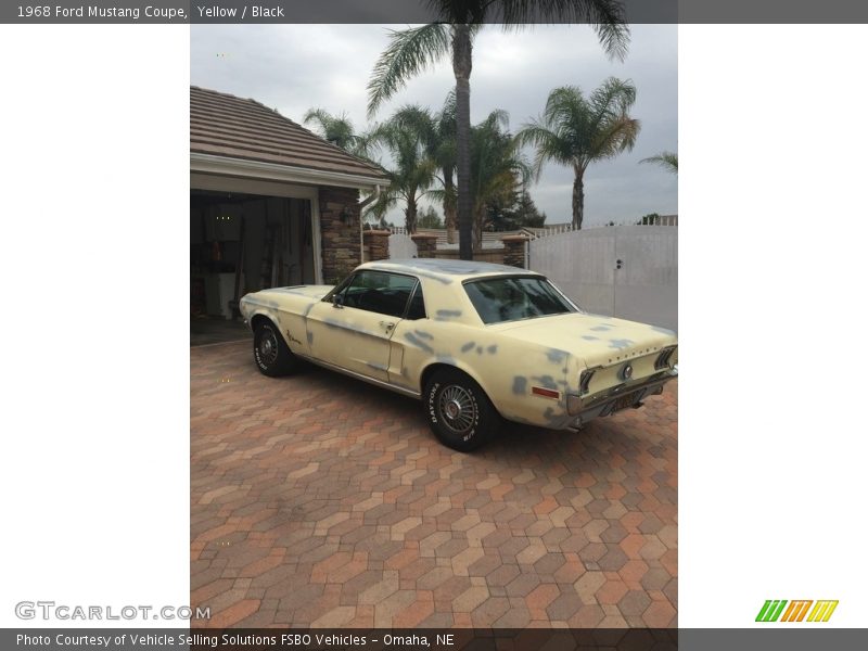 Yellow / Black 1968 Ford Mustang Coupe