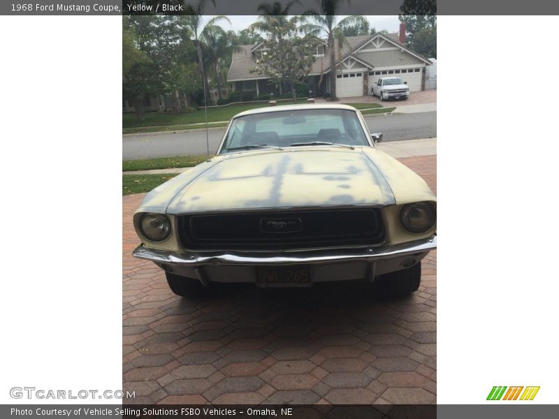 Yellow / Black 1968 Ford Mustang Coupe
