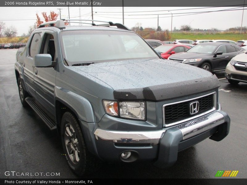 Steel Blue Metallic / Gray 2006 Honda Ridgeline RTS