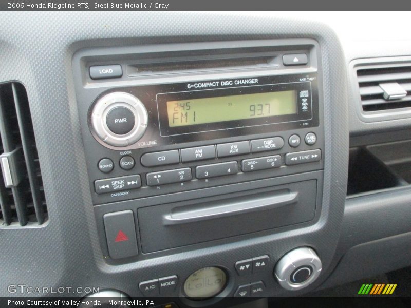 Steel Blue Metallic / Gray 2006 Honda Ridgeline RTS