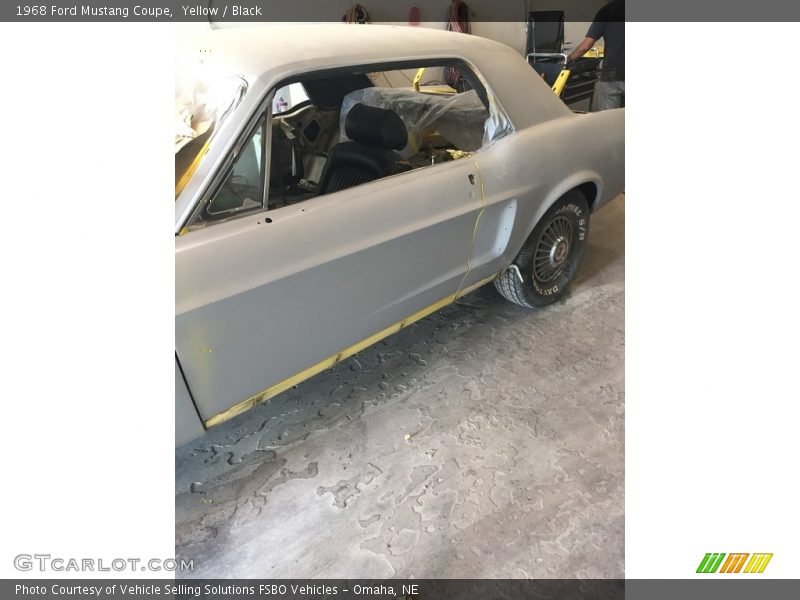 Yellow / Black 1968 Ford Mustang Coupe
