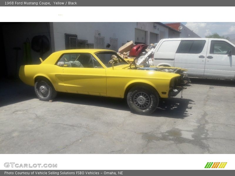 Yellow / Black 1968 Ford Mustang Coupe