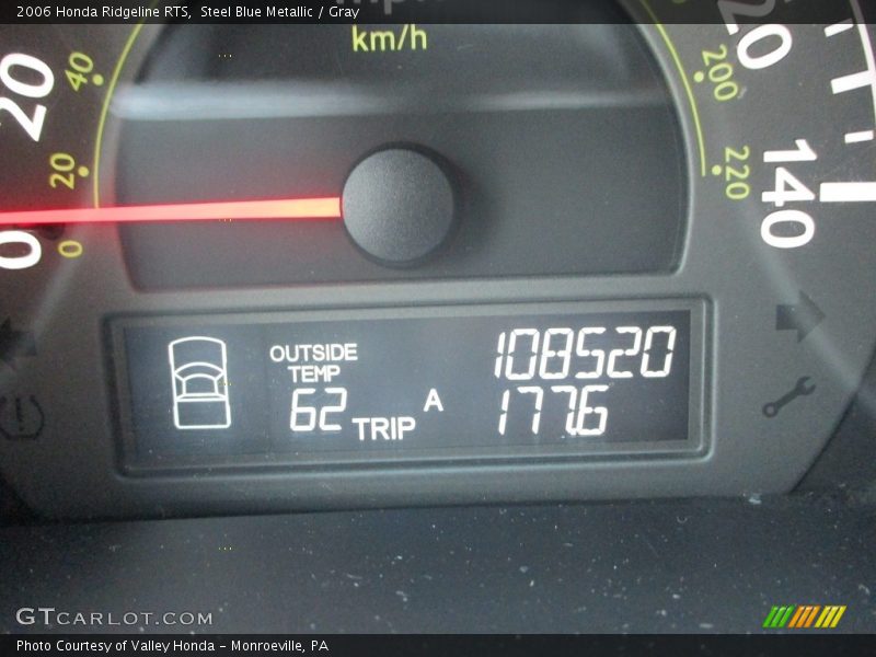 Steel Blue Metallic / Gray 2006 Honda Ridgeline RTS