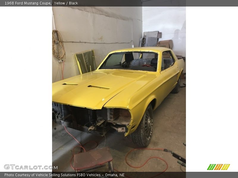 Yellow / Black 1968 Ford Mustang Coupe
