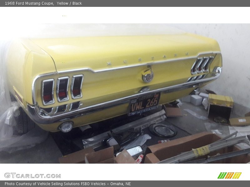 Yellow / Black 1968 Ford Mustang Coupe
